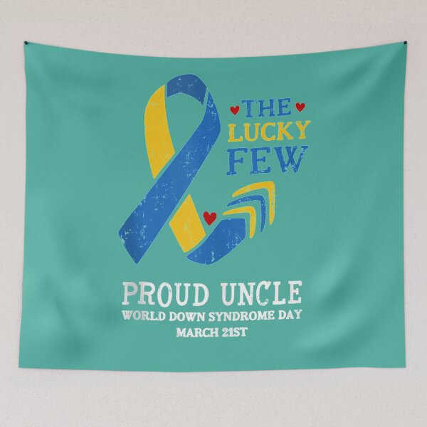 Item preview, Mens Down Syndrome Day March 21st Ribbon Gift for Proud Uncle  designed and sold by justMTFU.