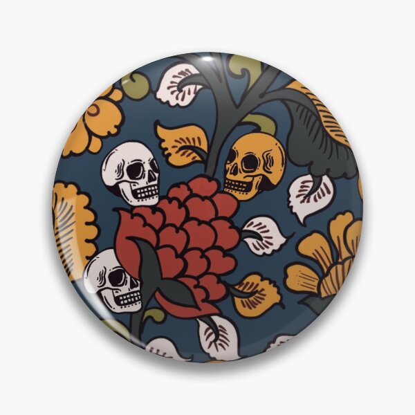 Item preview, Skulls and Flora designed and sold by umdvsgrnart.