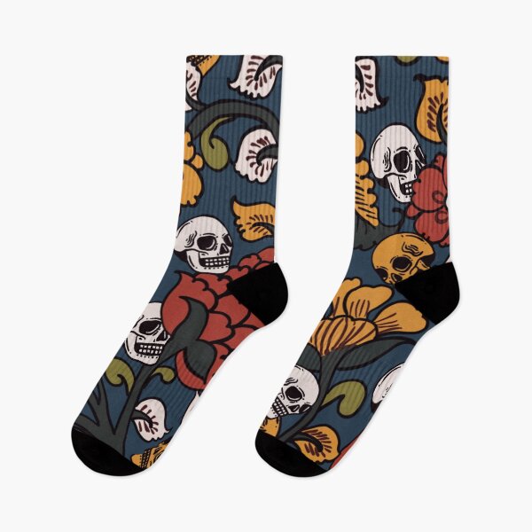 Item preview, Skulls and Flora designed and sold by umdvsgrnart.