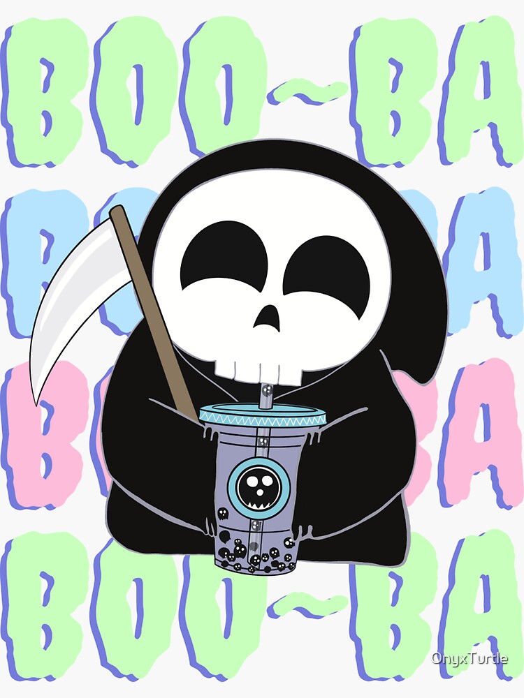 Kawaii creepy skull boba bubble tea pastel goth va shirt, hoodie, sweater,  long sleeve and tank top