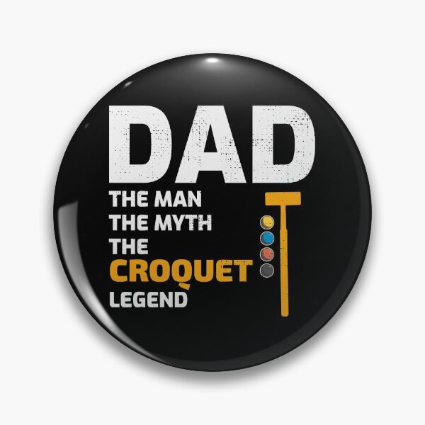 Item preview, Croquet Dad Papa Fathers day Funny designed and sold by CuteDesigns1.