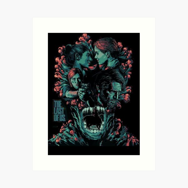 Last of Us Joel and Ellie Family Art Print