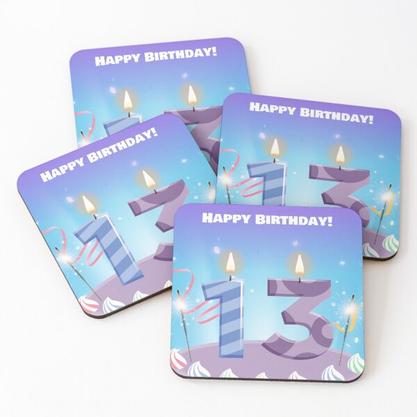 Item preview, Happy Birthday 13 years old funny card and gear designed and sold by glitchman2.
