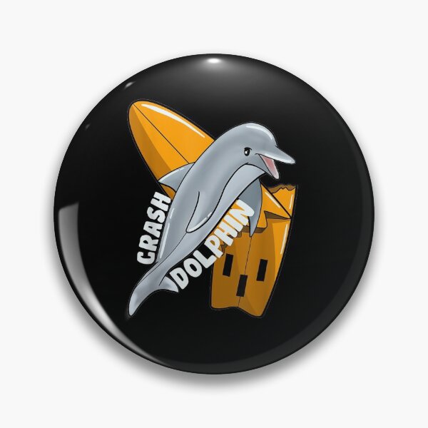 Item preview, Dolphin Crash Surfboard Surfing Gift designed and sold by nancyholly.