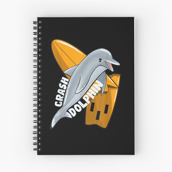 Item preview, Dolphin Crash Surfboard Surfing Gift designed and sold by nancyholly.