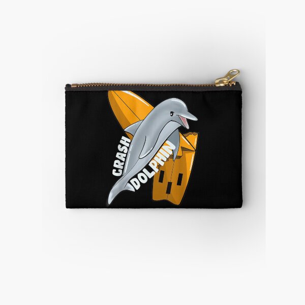 Item preview, Dolphin Crash Surfboard Surfing Gift designed and sold by nancyholly.