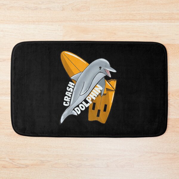 Item preview, Dolphin Crash Surfboard Surfing Gift designed and sold by nancyholly.