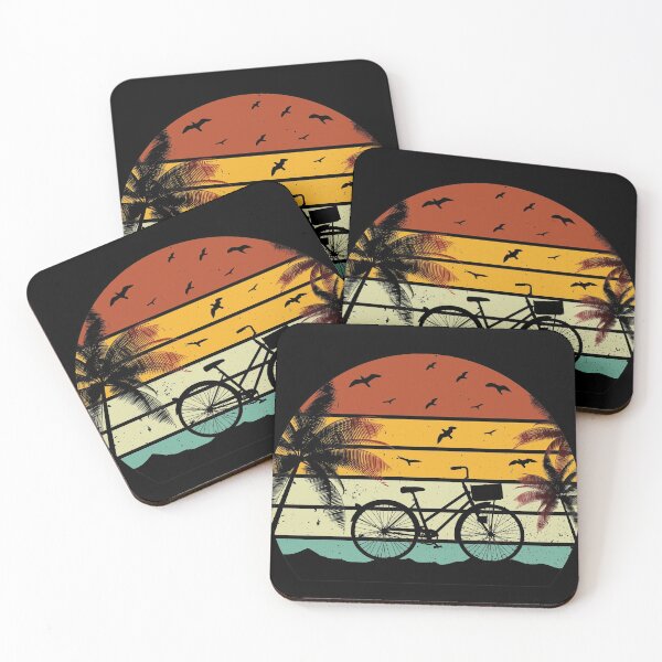 Artikelvorschau, Kauai, Maui, Oahu, Hawaii, Big Island, Sommerstimmung, Sonnenuntergang am Strand, Aloha, Radfahren bei Sonnenuntergang entworfen und verkauft von 732Studio.