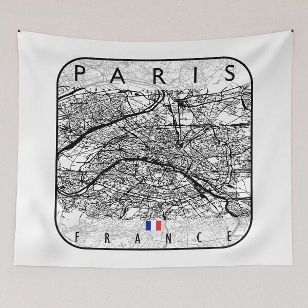 Item preview, PARIS MAP FRANCE designed and sold by hatimelhag.