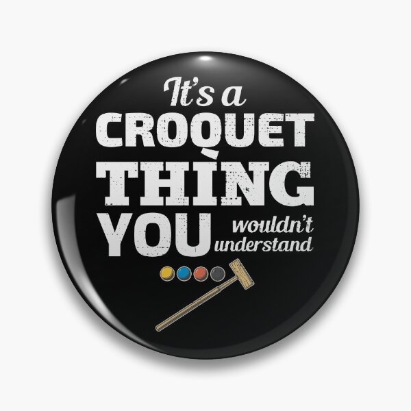 Item preview, Croquet Croqueters Indoor Outdoor Players Funny designed and sold by CuteDesigns1.