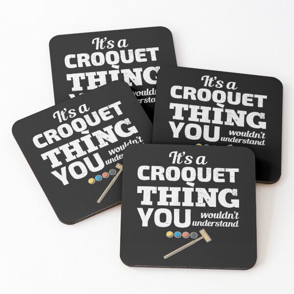 Item preview, Croquet Croqueters Indoor Outdoor Players Funny designed and sold by CuteDesigns1.