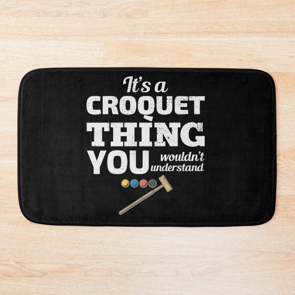Item preview, Croquet Croqueters Indoor Outdoor Players Funny designed and sold by CuteDesigns1.