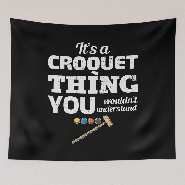 Item preview, Croquet Croqueters Indoor Outdoor Players Funny designed and sold by CuteDesigns1.