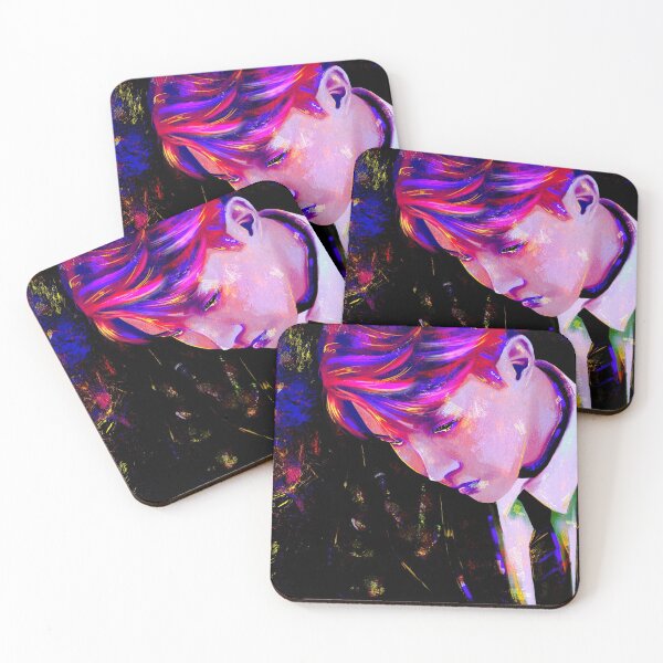 Item preview, Neon BTS Jhope Digital Portrait Painting designed and sold by csketchbook.