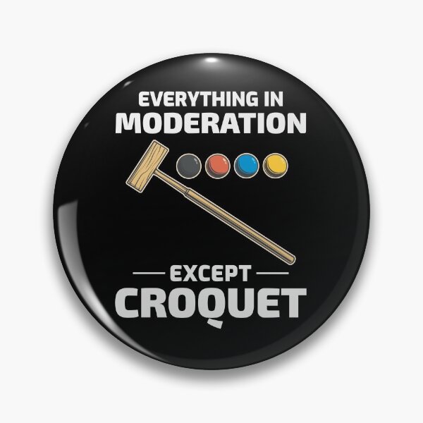 Item preview, Croquet Croqueters Indoor Outdoor Players Funny designed and sold by CuteDesigns1.