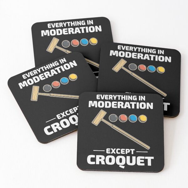 Item preview, Croquet Croqueters Indoor Outdoor Players Funny designed and sold by CuteDesigns1.