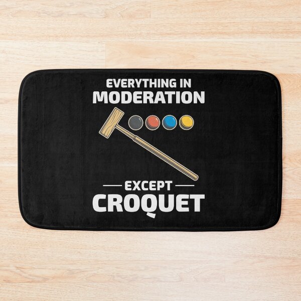 Item preview, Croquet Croqueters Indoor Outdoor Players Funny designed and sold by CuteDesigns1.