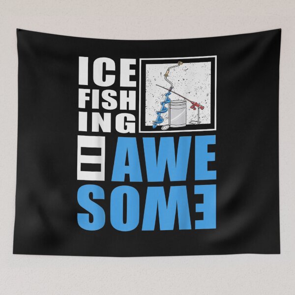 Item preview, Winter Ice Fishing Quote Gift designed and sold by nancyholly.