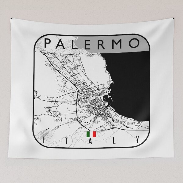 Item preview, PALERMO MAP ITALY designed and sold by hatimelhag.