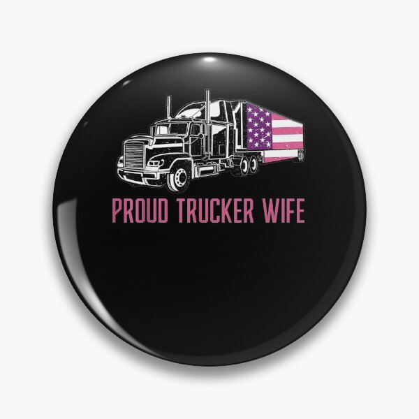 Item preview, I'm A Proud Trucker's Wife Beautiful Proud Trucker Wife designed and sold by nancyholly.