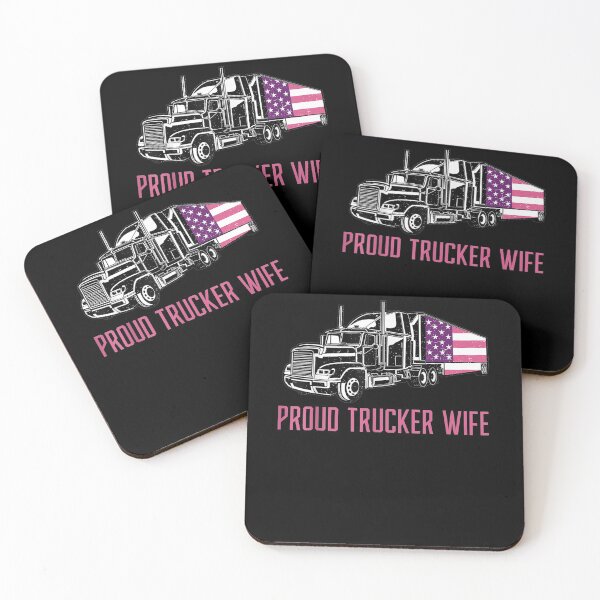Item preview, I'm A Proud Trucker's Wife Beautiful Proud Trucker Wife designed and sold by nancyholly.