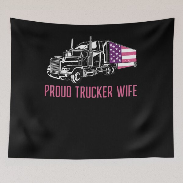 Item preview, I'm A Proud Trucker's Wife Beautiful Proud Trucker Wife designed and sold by nancyholly.