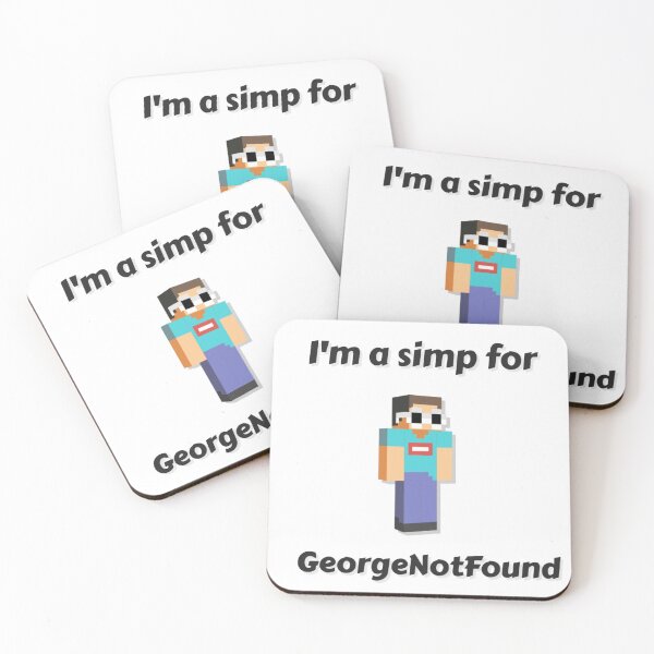 Item preview, I'm a simp for GeorgeNotFound (White Base) designed and sold by thecorvidking.