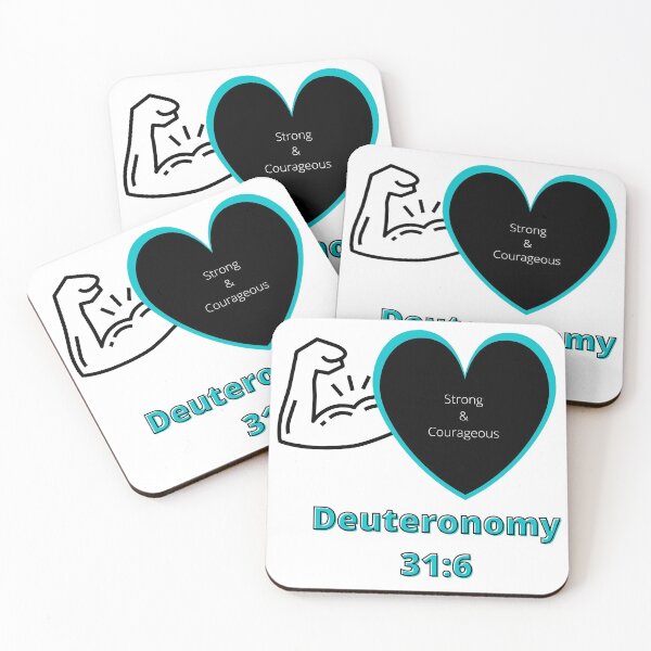 Item preview, Deuteronomy 31:6 Strong and Courageous designed and sold by GeoTeasters.