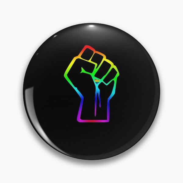 Item preview, Resistance Fist Gay Pride Rainbow Flag designed and sold by nancyholly.
