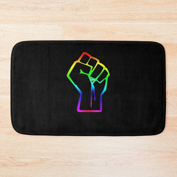 Item preview, Resistance Fist Gay Pride Rainbow Flag designed and sold by nancyholly.