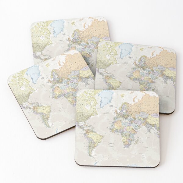 Item preview, Aesthetic Map Print  designed and sold by MyQuirkyDesigns.