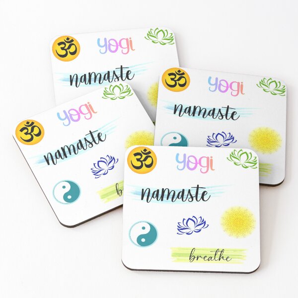 Item preview, Yoga Girls Breathe Pack - Yogi, Om, Breathe, Namaste, Lotus designed and sold by shirabee.