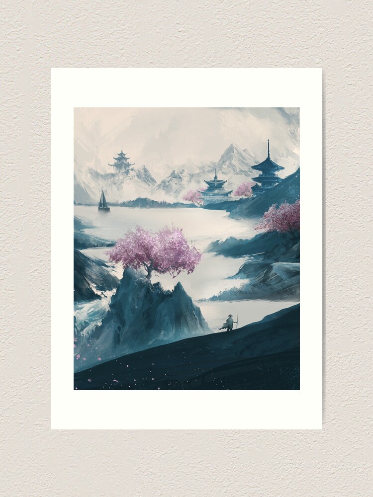 Panoramic Canvas Japan Landscape Mountain View High