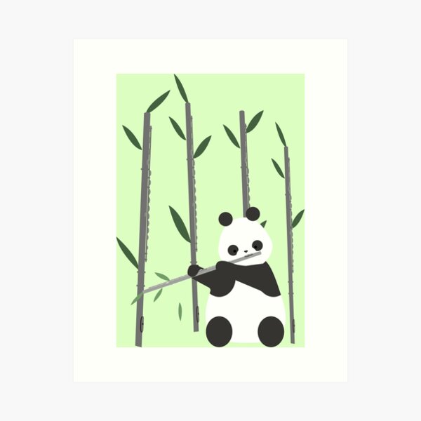 Item preview, Hungry panda flute player designed and sold by maotal.