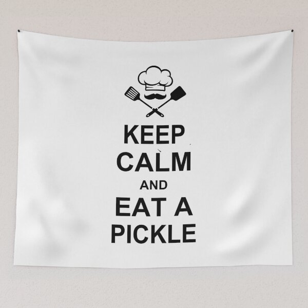 Item preview, Keep Calm And Eat A Pickle ( Black ) designed and sold by DegnWorld.