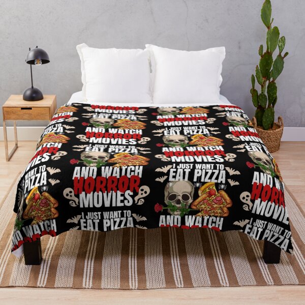 Item preview, I Just Want To Eat Pizza And Watch Horror Movies designed and sold by IslandDrip.