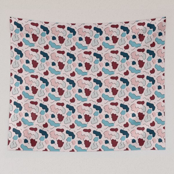 Item preview, Abstract Brain Folds - Color on Pink designed and sold by Hodgepodge Bricolage.