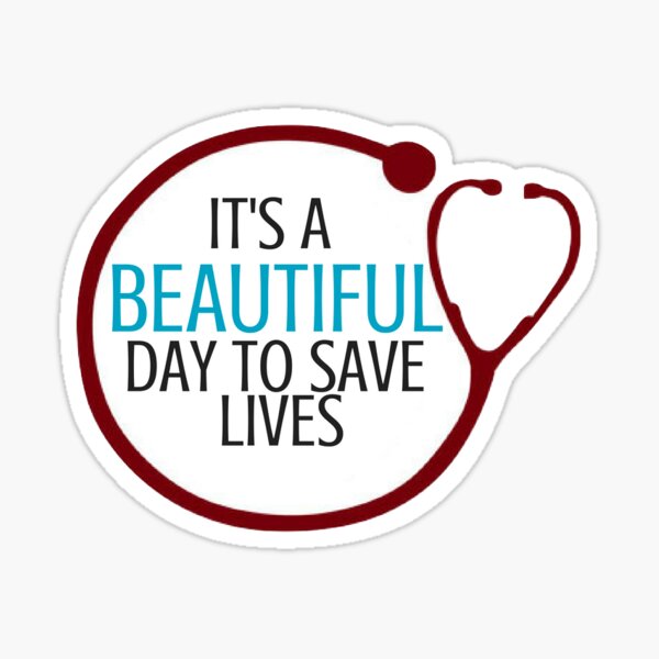 We save lives. Save Lives. It's a beautiful Day to save Lives. Its a beautiful to save лого.