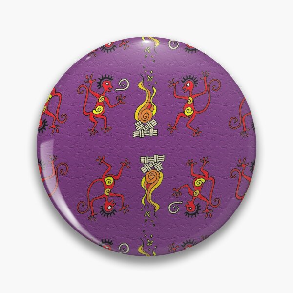 Item preview, Two monkeys (violet) Two monkeys dancing around the campfire designed and sold by Lacambalam.
