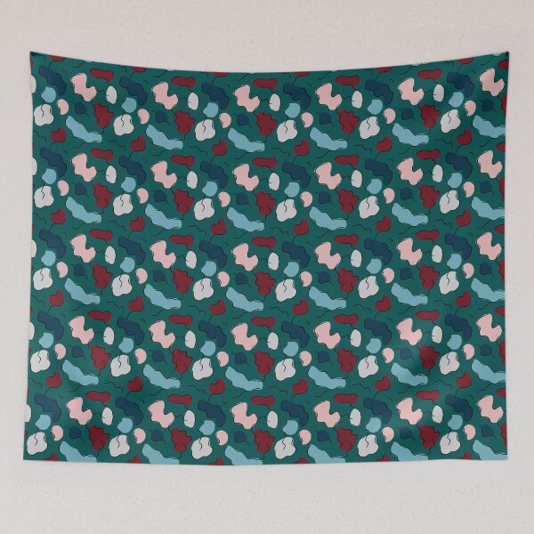 Item preview, Abstract Brain Folds - Color on Teal designed and sold by Hodgepodge Bricolage.