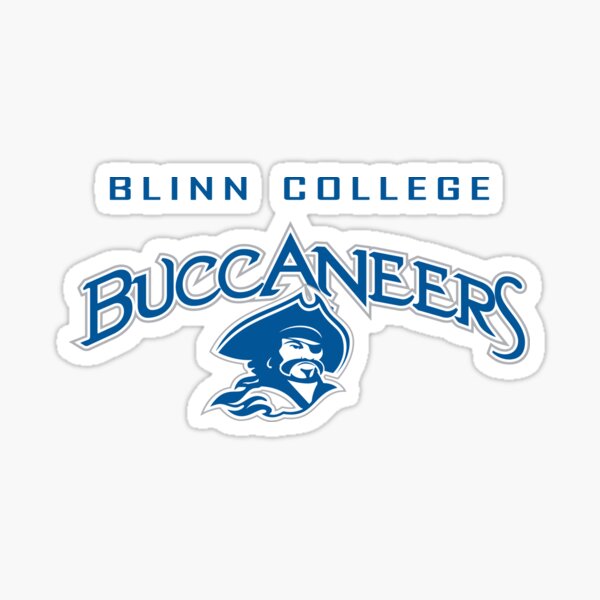 Youth Navy Blinn College Buccaneers Team Logo Stripes T-Shirt