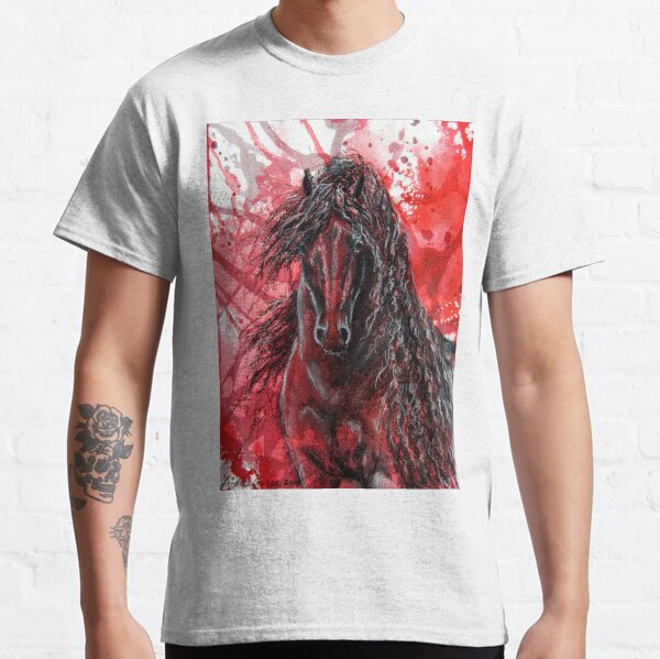 Friesian Stallion - "The Wizzard" Classic T-Shirt
