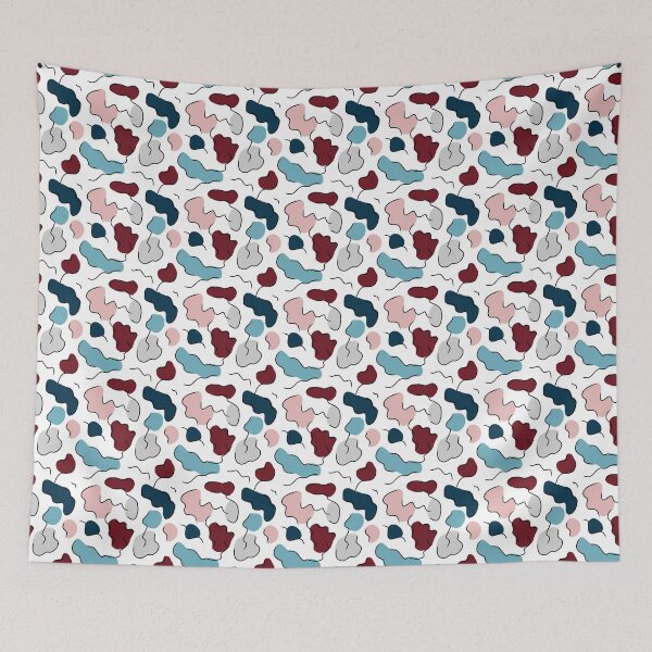 Item preview, Abstract Brain Folds - Color on White designed and sold by Hodgepodge Bricolage.