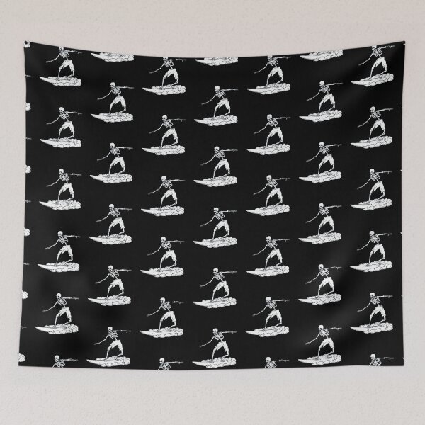 Item preview, Skeleton Surf Surfing shirt designed and sold by HappyBright.