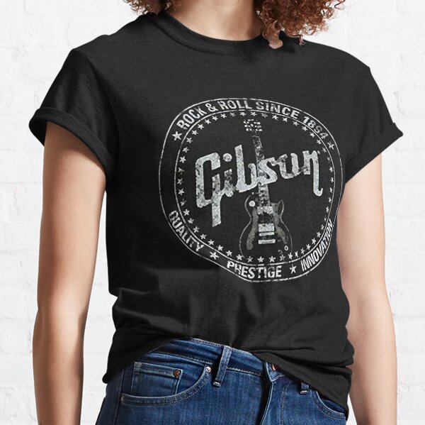 Gibson Distressed Logo Classic T-Shirt