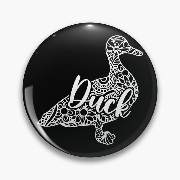 Item preview, White Mandala Duck designed and sold by PolishedPin.