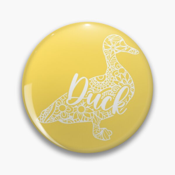 Item preview, White Mandala Duck designed and sold by PolishedPin.