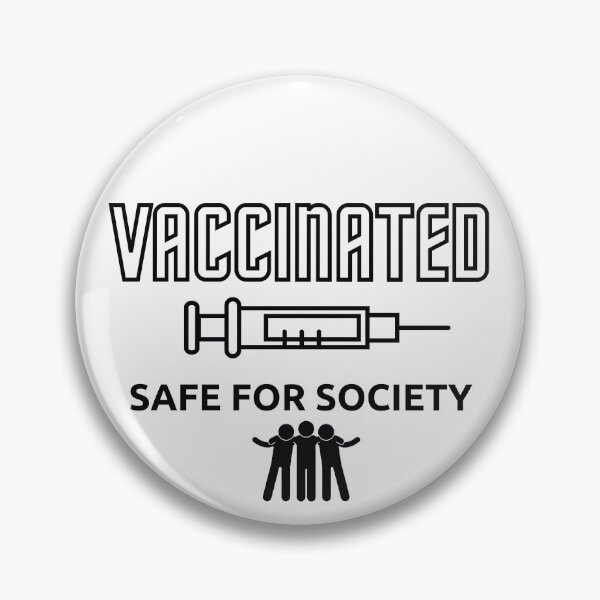 Item preview, Vaccinated Safe for Society Black on White - Typography designed and sold by AlinaOz.