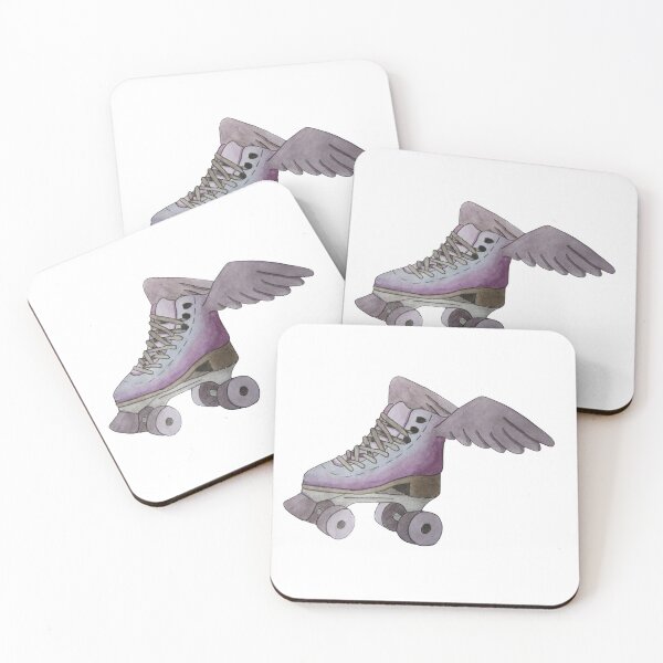 Item preview, purple roller skate with wings designed and sold by -Lily-Anne-.