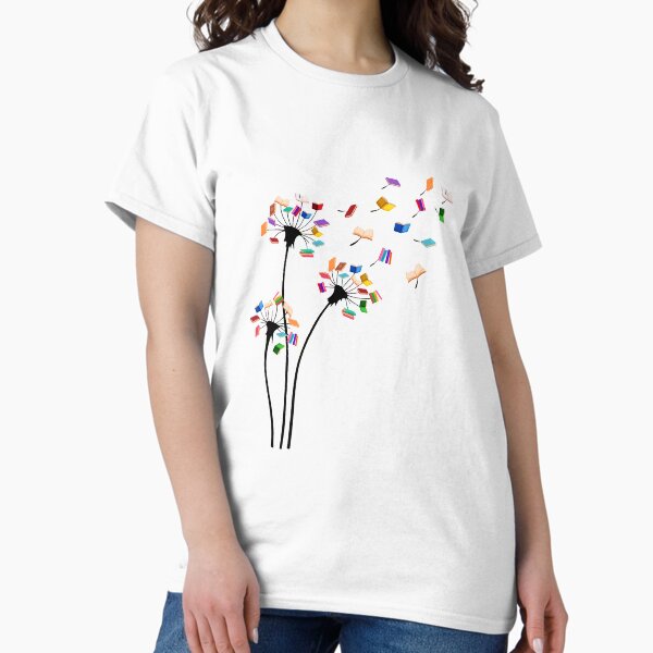 Item preview, Cute Dandelion Books Flower Fly Reading Fan Club designed and sold by TimothyCoxShop.